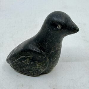 Inuit Handmade Serpentine Bird Sculpture by Billie Joe Nuna